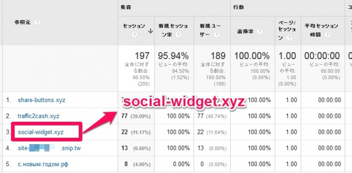 social-widget.xyzはリファラスパム！