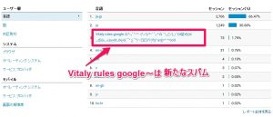 言語設定にVitaly rules google～が現れた